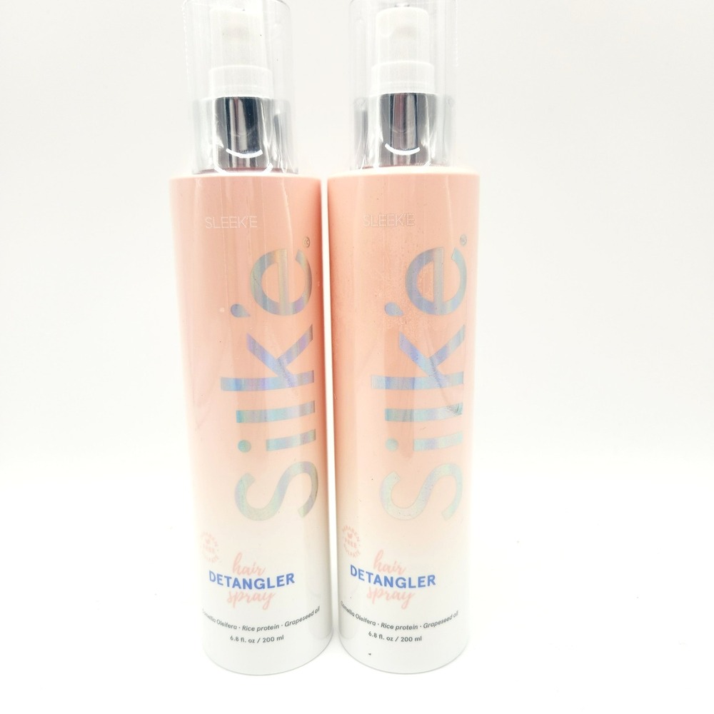 Silk'e Detangling Hair Spray 6.8oz Each – Pack of 2 Leave-In Anti-Frizz